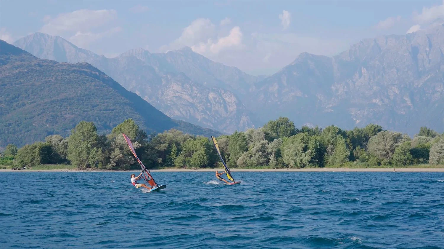 Outdoor sport above Lake Como