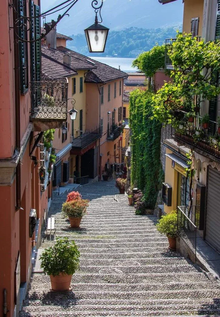 The waterfront of Bellagio on Lake Como