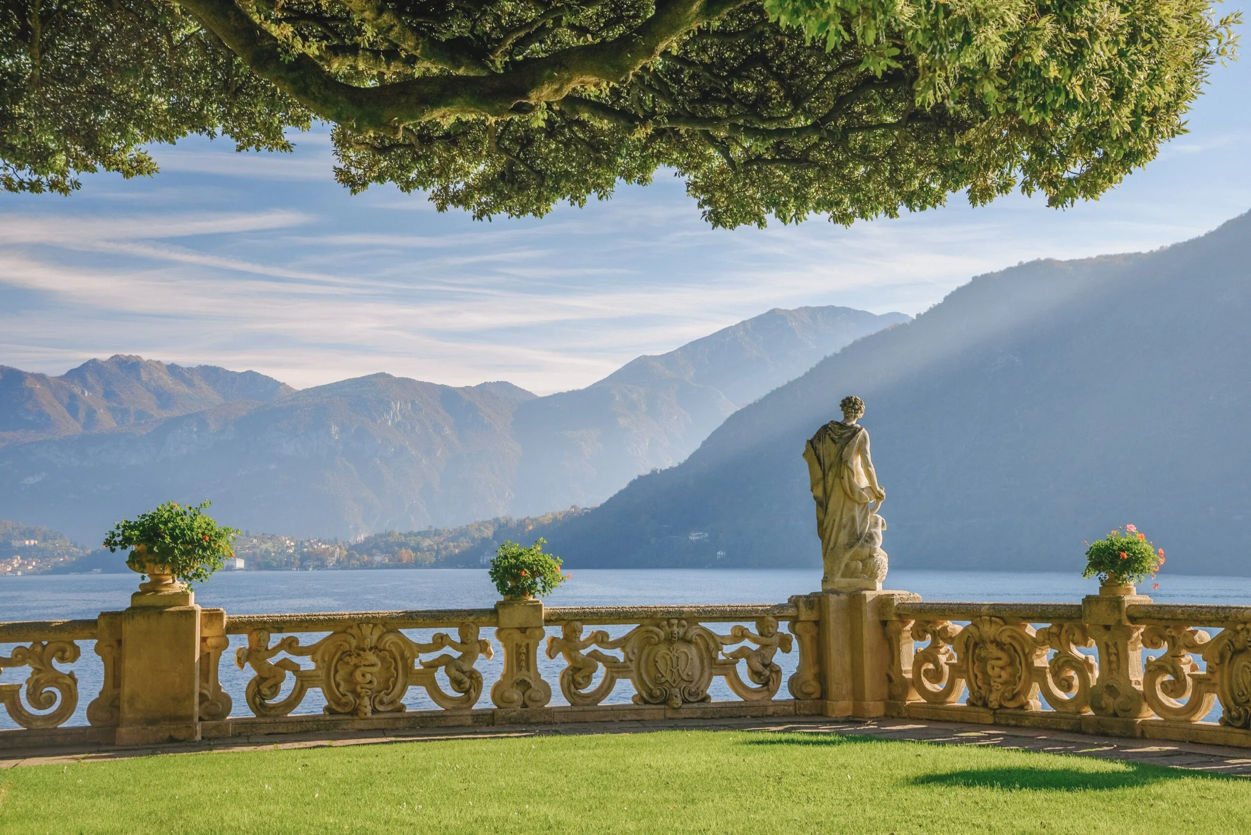Villa del Balbianello on the shore of Lake Como