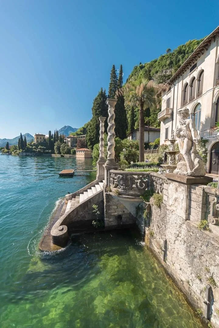 Historical Lake Como villa with terraced gardens