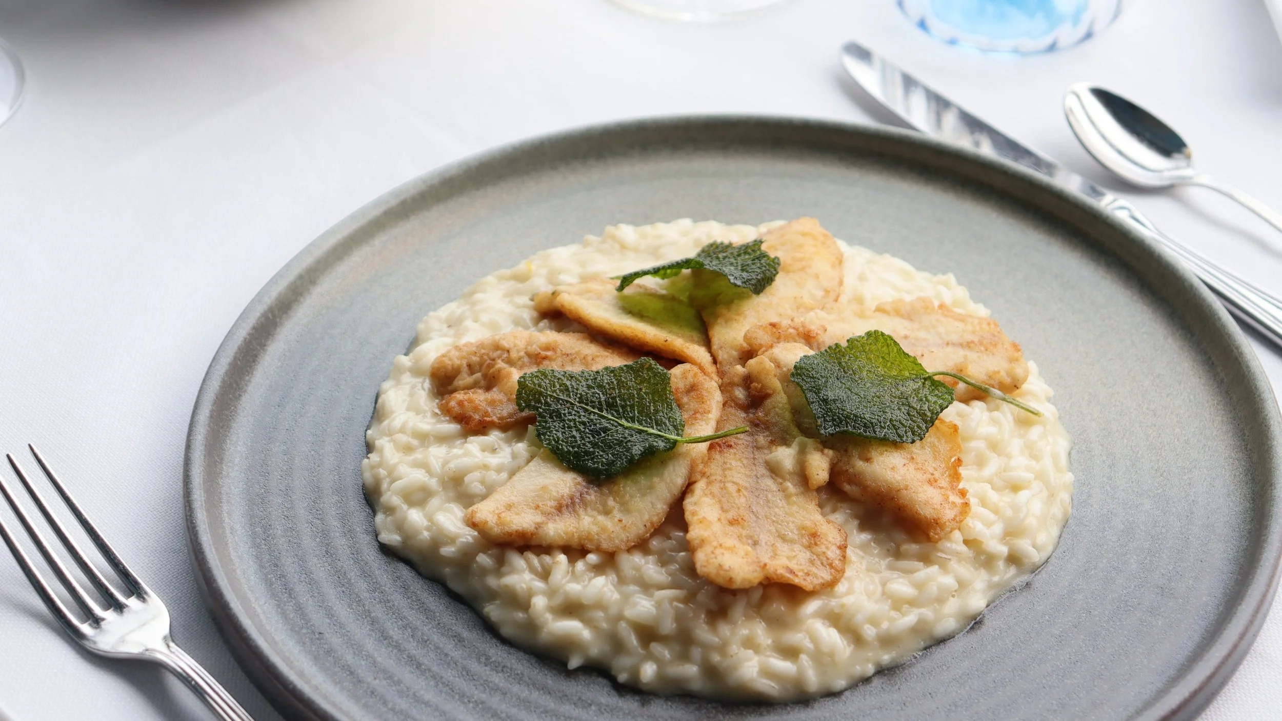 Risotto al pesce persico, a traditional Lake Como dish